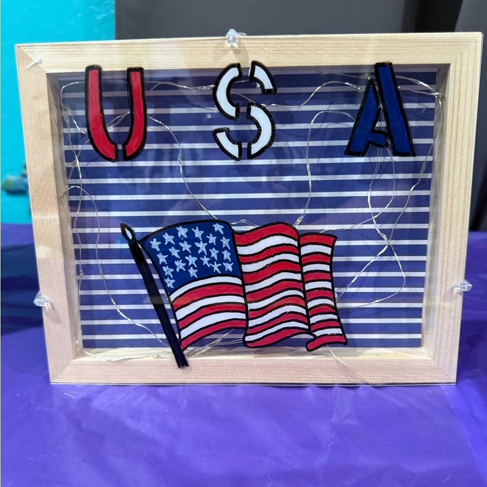 Patriotic USA Flag Wall Art
